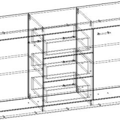 СОНАТА КС-1500 Комод (Дуб сонома/Белый глянец) в Агрызе - agryz.mebel24.online | фото 2