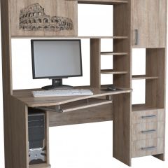 Компьютерный стол КЛ №6.0 левый (Дуб баррик) в Агрызе - agryz.mebel24.online | фото 1
