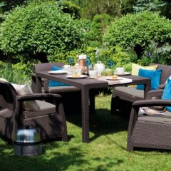 Комплект мебели Корфу Фиеста (Corfu fiesta set) коричневый в Агрызе - agryz.mebel24.online | фото 2