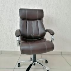 Кресло Barneo K-303 для руководителя (коричневая экокожа) в Агрызе - agryz.mebel24.online | фото 1