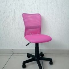 Кресло Barneo K-401 детское (розовая ткань/сетка) в Агрызе - agryz.mebel24.online | фото