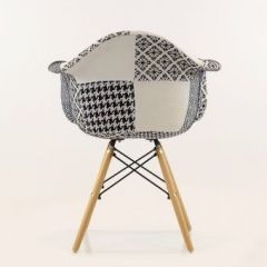 Кресло Barneo N-14 Patchwork черно-белый в Агрызе - agryz.mebel24.online | фото 4