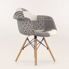 Кресло Barneo N-14 Patchwork черно-белый в Агрызе - agryz.mebel24.online | фото 5