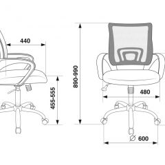 Кресло Бюрократ CH-695N/SL/BL/TW-11 синий TW-05 черный TW-11 в Агрызе - agryz.mebel24.online | фото 4