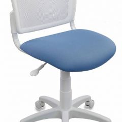 Кресло детское Бюрократ CH-W296NX/26-24 белый TW-15 голубой 26-24 в Агрызе - agryz.mebel24.online | фото 1