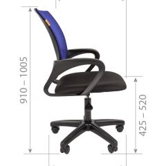 Кресло для оператора CHAIRMAN 696  LT (ткань стандарт 15-21/сетка TW-01) в Агрызе - agryz.mebel24.online | фото 5