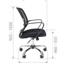 Кресло для оператора CHAIRMAN 698 хром (ткань TW 11/сетка TW 01) в Агрызе - agryz.mebel24.online | фото 7