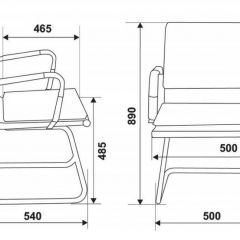 Кресло для посетителя Бюрократ CH-993-Low-V/Black на черный в Агрызе - agryz.mebel24.online | фото 3