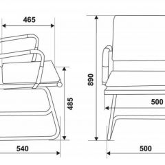 Кресло для посетителя Бюрократ CH-993-Low-V/Brown коричневый в Агрызе - agryz.mebel24.online | фото 3