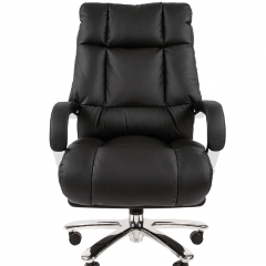 Кресло для руководителя CHAIRMAN 405 (Кожа) Черное в Агрызе - agryz.mebel24.online | фото 1