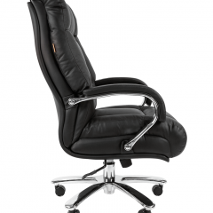 Кресло для руководителя CHAIRMAN 405 (Кожа) Черное в Агрызе - agryz.mebel24.online | фото 3