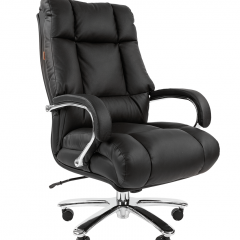 Кресло для руководителя CHAIRMAN 405 (Кожа) Черное в Агрызе - agryz.mebel24.online | фото 2