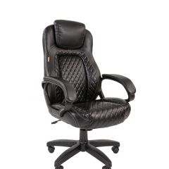 Кресло для руководителя  CHAIRMAN 432 (Экокожа черная) в Агрызе - agryz.mebel24.online | фото 1