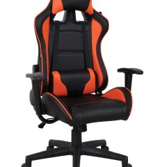 Кресло компьютерное BRABIX "GT Racer GM-100" (черное/оранжевое) 531925 в Агрызе - agryz.mebel24.online | фото