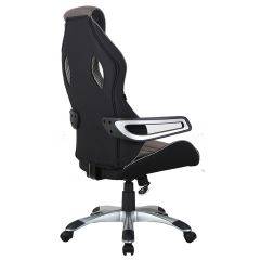 Кресло компьютерное BRABIX Techno GM-002 (ткань) черное/серое, вставки белые (531815) в Агрызе - agryz.mebel24.online | фото 5