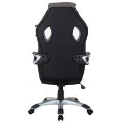 Кресло компьютерное BRABIX Techno GM-002 (ткань) черное/серое, вставки белые (531815) в Агрызе - agryz.mebel24.online | фото 6