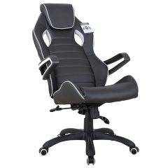 Кресло компьютерное BRABIX Techno Pro GM-003 (экокожа черное/серое, вставки серые) 531814 в Агрызе - agryz.mebel24.online | фото 4