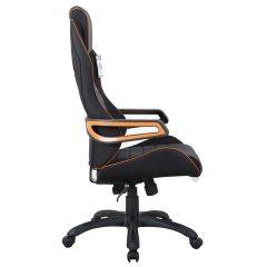 Кресло компьютерное BRABIX Techno Pro GM-003 (ткань черное/серое, вставки оранжевые) 531813 в Агрызе - agryz.mebel24.online | фото 3