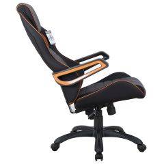 Кресло компьютерное BRABIX Techno Pro GM-003 (ткань черное/серое, вставки оранжевые) 531813 в Агрызе - agryz.mebel24.online | фото 4