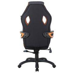 Кресло компьютерное BRABIX Techno Pro GM-003 (ткань черное/серое, вставки оранжевые) 531813 в Агрызе - agryz.mebel24.online | фото 5