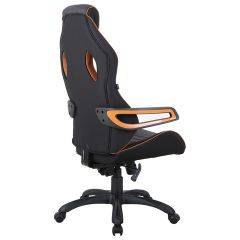 Кресло компьютерное BRABIX Techno Pro GM-003 (ткань черное/серое, вставки оранжевые) 531813 в Агрызе - agryz.mebel24.online | фото 6