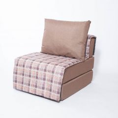 Кресло-кровать бескаркасное Харви (коричневый-квадро беж) в Агрызе - agryz.mebel24.online | фото