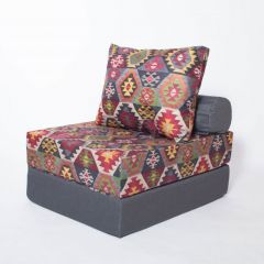 Кресло-кровать-пуф бескаркасное Прайм (мехико серый-графит) в Агрызе - agryz.mebel24.online | фото 2
