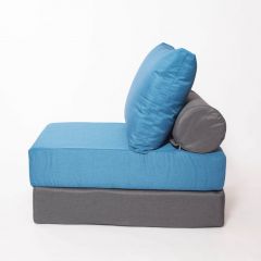 Кресло-кровать-пуф бескаркасное Прайм (синий-графит (Ф)) в Агрызе - agryz.mebel24.online | фото 2