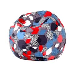 Кресло-мешок Мяч M (Geometry Slate) в Агрызе - agryz.mebel24.online | фото