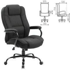Кресло офисное BRABIX "Heavy Duty HD-002" (ткань/черное) 531830 в Агрызе - agryz.mebel24.online | фото 3