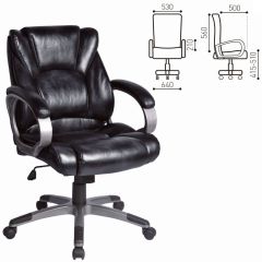 Кресло офисное BRABIX "Eldorado EX-504", экокожа, черное, 530874 в Агрызе - agryz.mebel24.online | фото 3