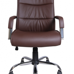 Кресло офисное BRABIX "Space EX-508" (экокожа, хром, коричневое) 531164 в Агрызе - agryz.mebel24.online | фото 3