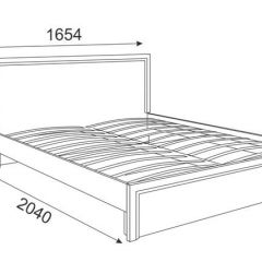 Кровать 1.6 Беатрис М07 Стандарт с ортопедическим основанием (Орех гепланкт) в Агрызе - agryz.mebel24.online | фото 2