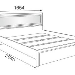Кровать 1.6 Беатрис М09 с мягкой спинкой и настилом (Орех гепланкт) в Агрызе - agryz.mebel24.online | фото 2