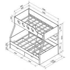 Кровать двухъярусная ДЕЛЬТА-20.02 в Агрызе - agryz.mebel24.online | фото 5