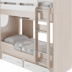 Кровать 2-х ярусная ОСТИН М25 (ЯШС/Белый) в Агрызе - agryz.mebel24.online | фото