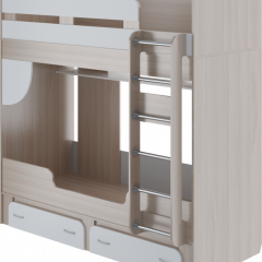 Кровать 2-х ярусная ОСТИН М25 (ЯШС/Белый) в Агрызе - agryz.mebel24.online | фото 2