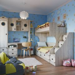 Кровать 2-х ярусная с лестницей НКМ Мираж-1 в Агрызе - agryz.mebel24.online | фото 3