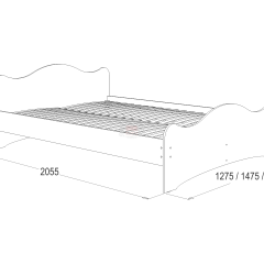 Кровать-5 двойная (1400*2000) в Агрызе - agryz.mebel24.online | фото 2