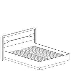 Кровать двойная с мягким изголовьем №315 Ронда (1600) в Агрызе - agryz.mebel24.online | фото 2