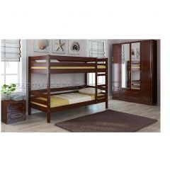 ДЖУНИОР Кровать двухъярусная (Орех) с 2 ящиками в Агрызе - agryz.mebel24.online | фото 3
