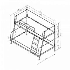 Кровать двухъярусная Дельта Лофт-20.02.04 Белый в Агрызе - agryz.mebel24.online | фото 2