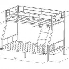 Кровать двухъярусная "Гранада-1 140" Слоновая кость в Агрызе - agryz.mebel24.online | фото 2