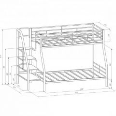 Кровать двухъярусная "Толедо-1" Коричневый/Венге в Агрызе - agryz.mebel24.online | фото 2