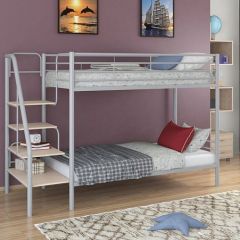 Кровать двухъярусная "Толедо" Серый/Дуб молочный в Агрызе - agryz.mebel24.online | фото