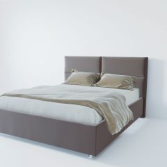 Кровать Корсика с ПМ 1200 (велюр темно-серый) в Агрызе - agryz.mebel24.online | фото 2