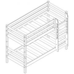 Кровать низкая с прямой лестницей Соня (Вариант 11) в Агрызе - agryz.mebel24.online | фото 3