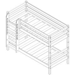 Кровать низкая с прямой лестницей Соня (Вариант 11) в Агрызе - agryz.mebel24.online | фото 4