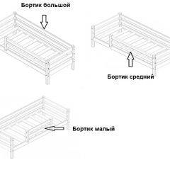 Кровать одноярусная Сонечка (800*1900) модульная в Агрызе - agryz.mebel24.online | фото 3