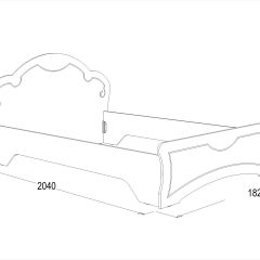 Кровать Ольга-10 МДФ (1600) без основания в Агрызе - agryz.mebel24.online | фото 2